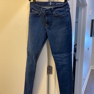 7 for all mankind size 28 skinny jeans